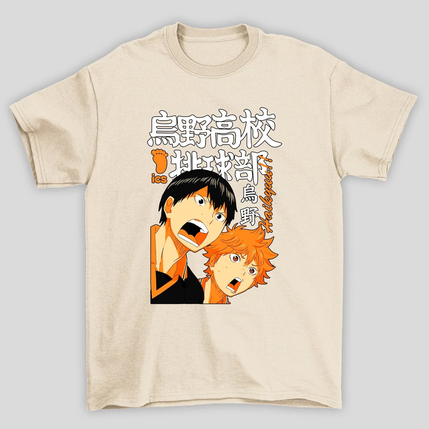 Camiseta Básica Unissex Kanji Kageyama Hinata Haikyuu
