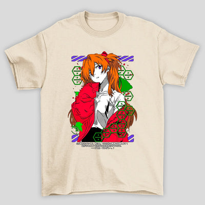 Camiseta Básica Unissex Asuka Emergency Evangelion