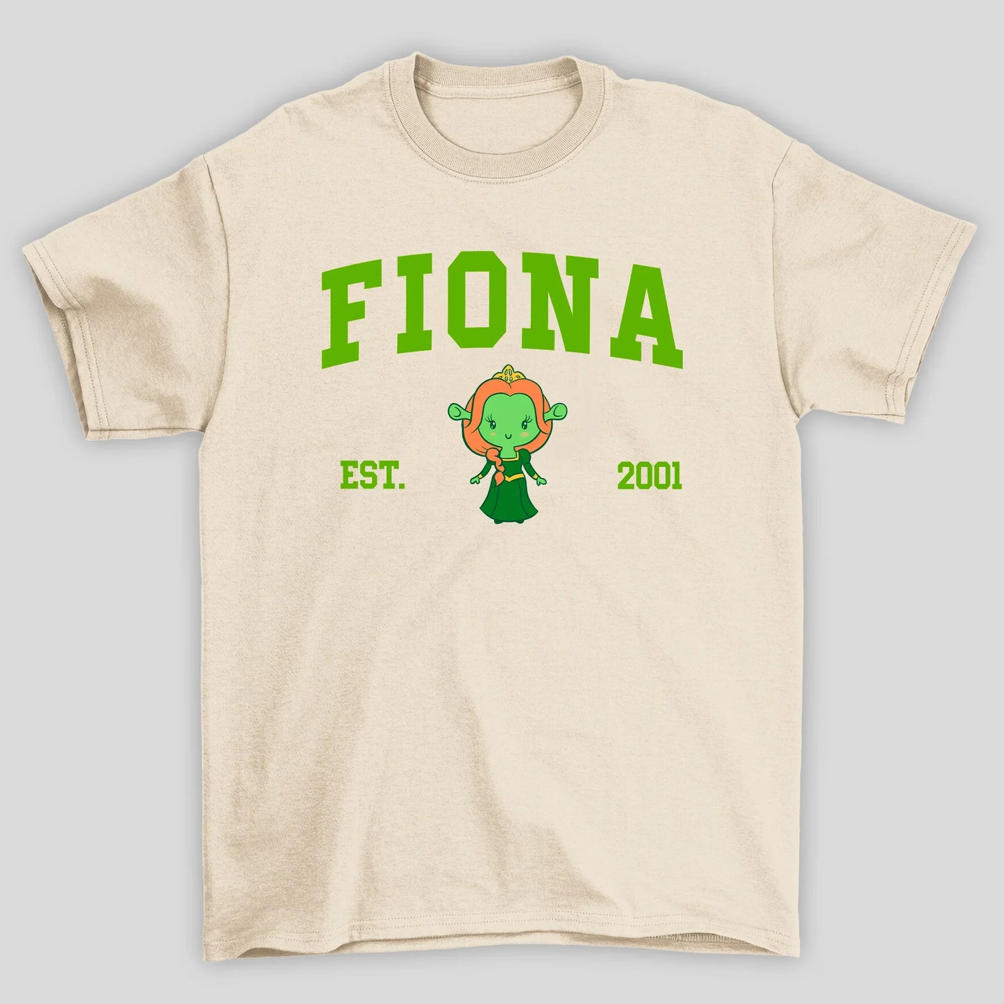 Camiseta Básica Unissex Fiona Est 2001 Shrek