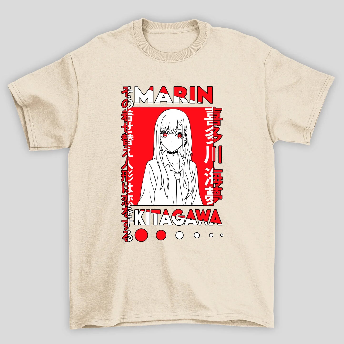 Camiseta Básica Unissex Marin Kitagawa Kanji My Dress Up Darling