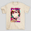 Camiseta Básica Unissex Momo Ayase Kanji Bandeides Dandadan