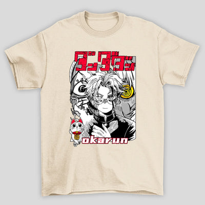 Camiseta Básica Unissex Okarun Kanji Dandadan