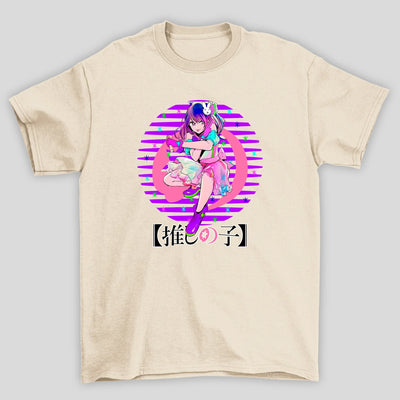 Camiseta Básica Unissex Ai Hoshino Circulo Oshi No Ko
