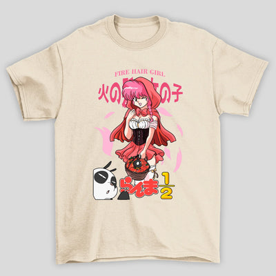 Camiseta Básica Unissex Ranma Saotome Capa Vermelha