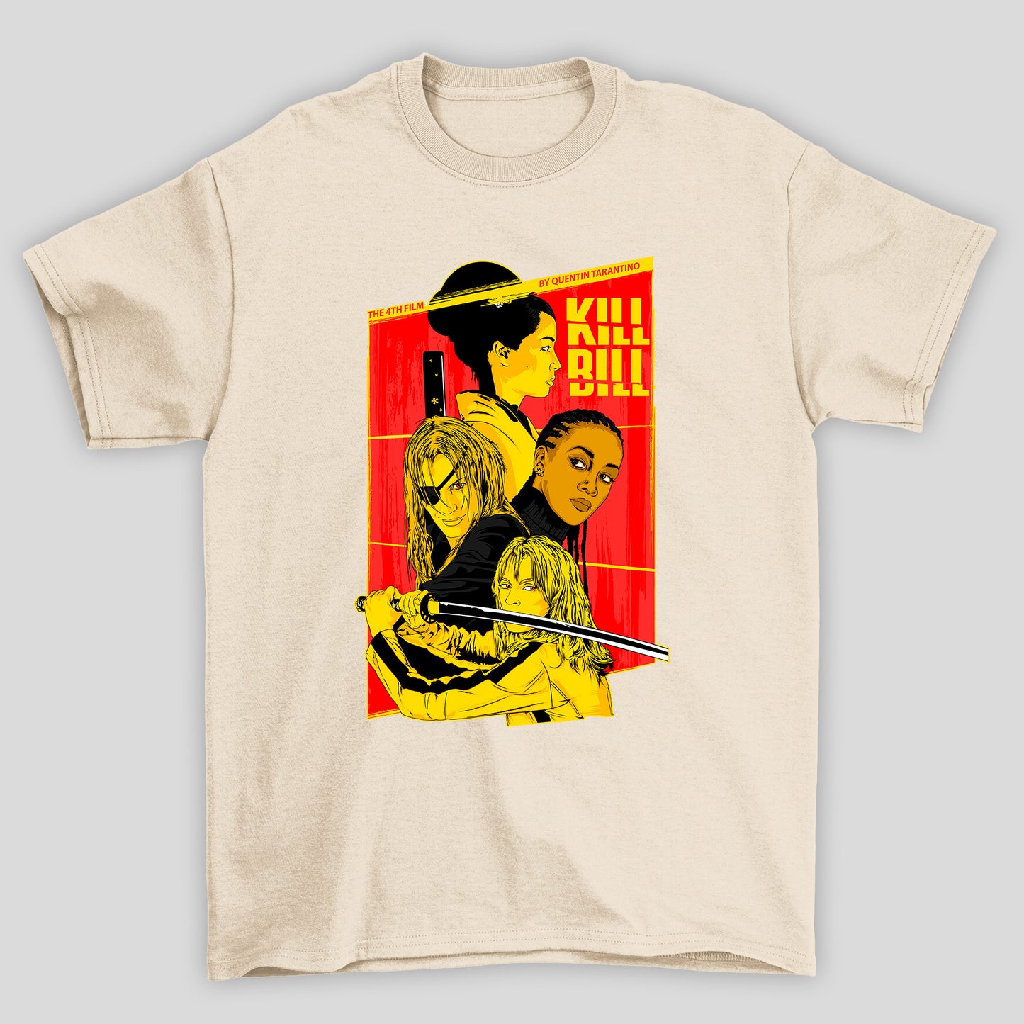 Camiseta Básica Unissex Kill Bill Personagens Femininas