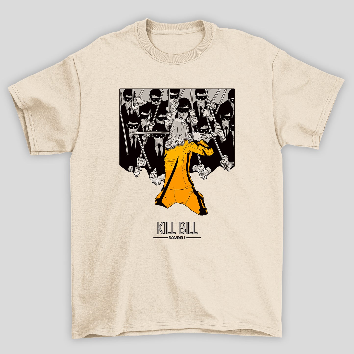 Camiseta Básica Unissex Kill Bill Arte Mascarados Espadas
