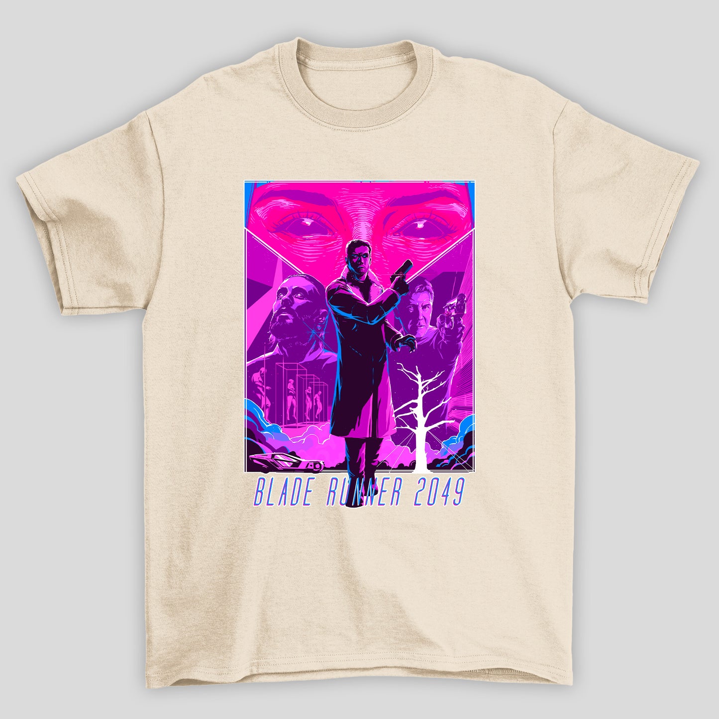 Camiseta Básica Unissex Blade Runner Arte Rosa