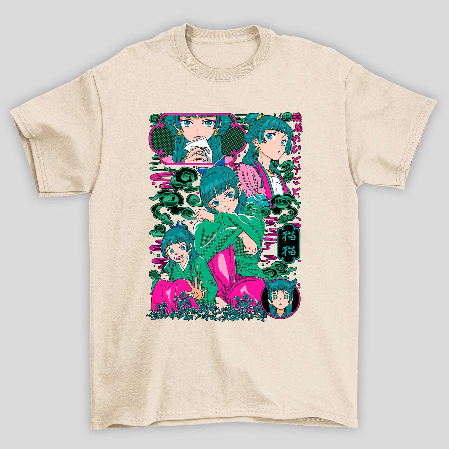 Camiseta Básica Unissex The Apothecary Diaries Nuvem Verde