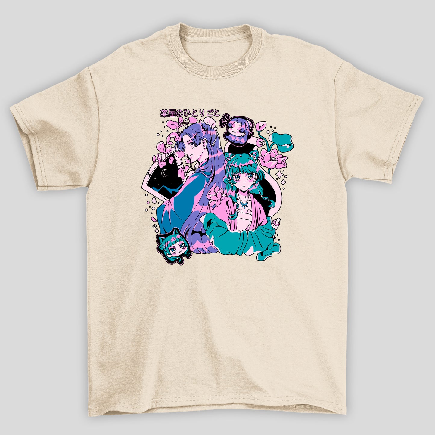 Camiseta Básica Unissex Maomao Ah-Duo Kanji The Apothecary Diaries