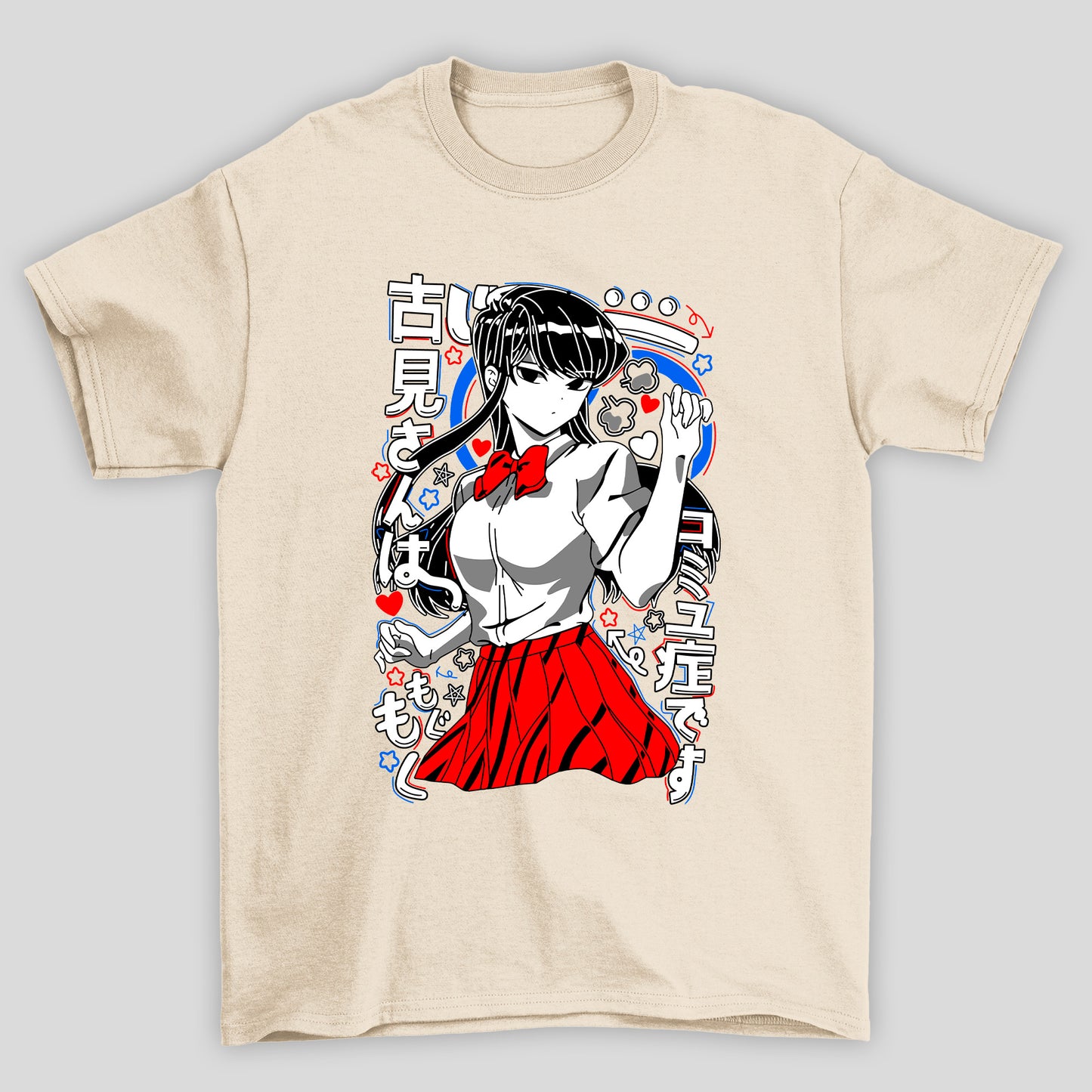 Camiseta Básica Unissex Komi Kanji Coração Komi Cants Communicate