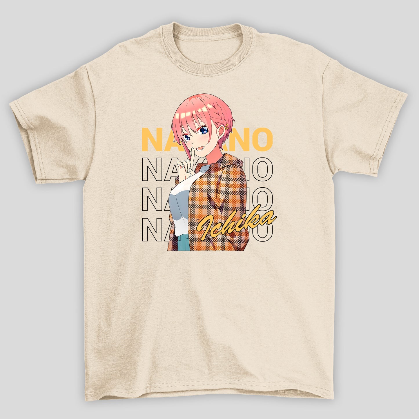 Camiseta Básica Unissex Ichika Xadrex The Quintessential Quintuplets