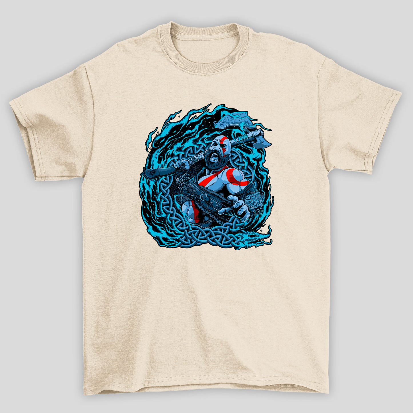 Camiseta Básica Unissex Kratos Machado God Of War