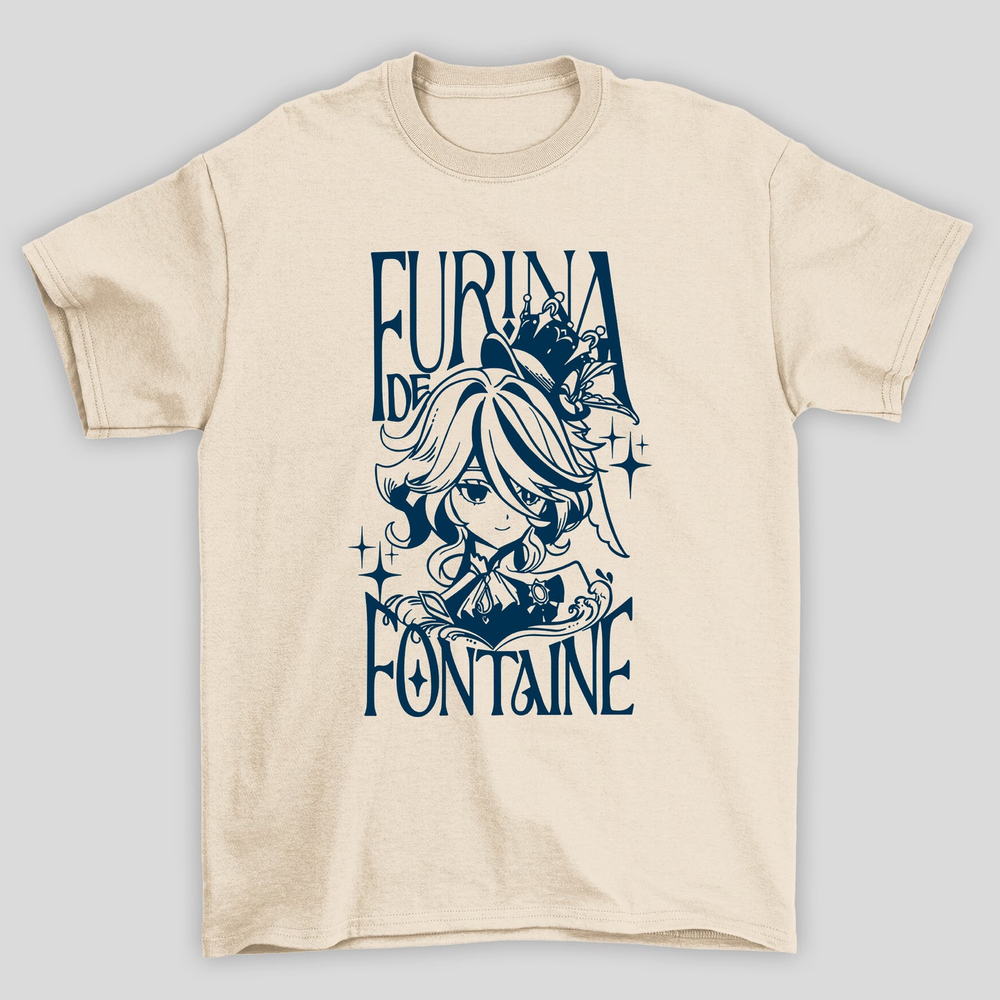 Camiseta Básica Unissex Furina De Fontine Genshin