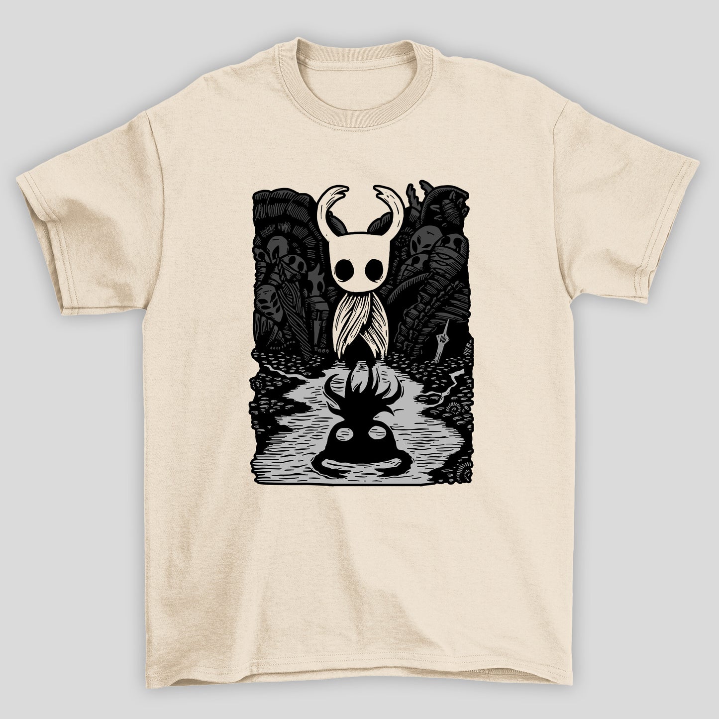 Camiseta Básica Unissex Hollow Knight Sombra
