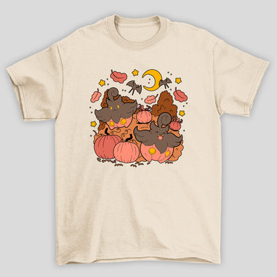 Camiseta Básica Unissex Pumpkboo Lua Pokemon Halloween