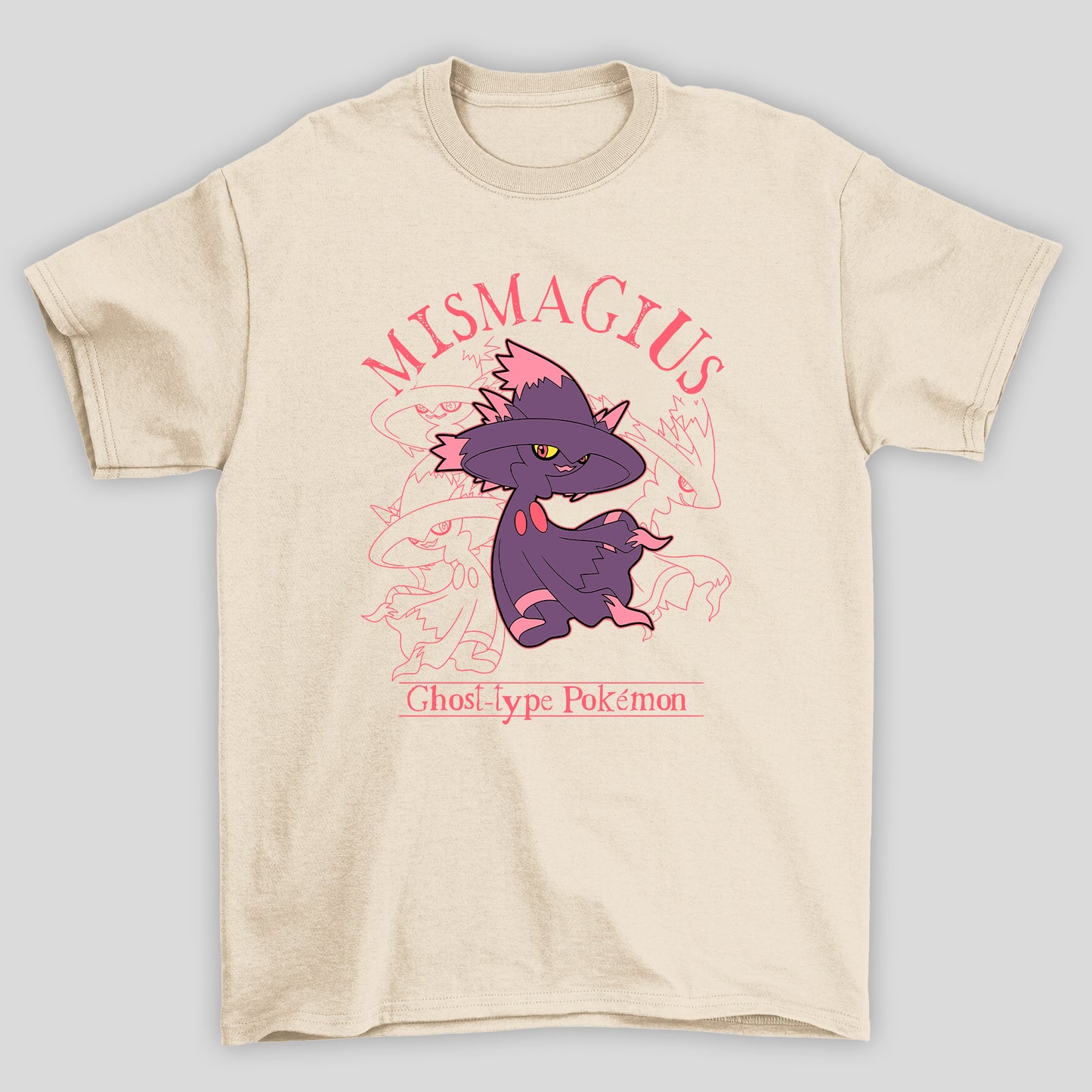 Camiseta Básica Unissex Mismagius Ghost Pokemon Halloween