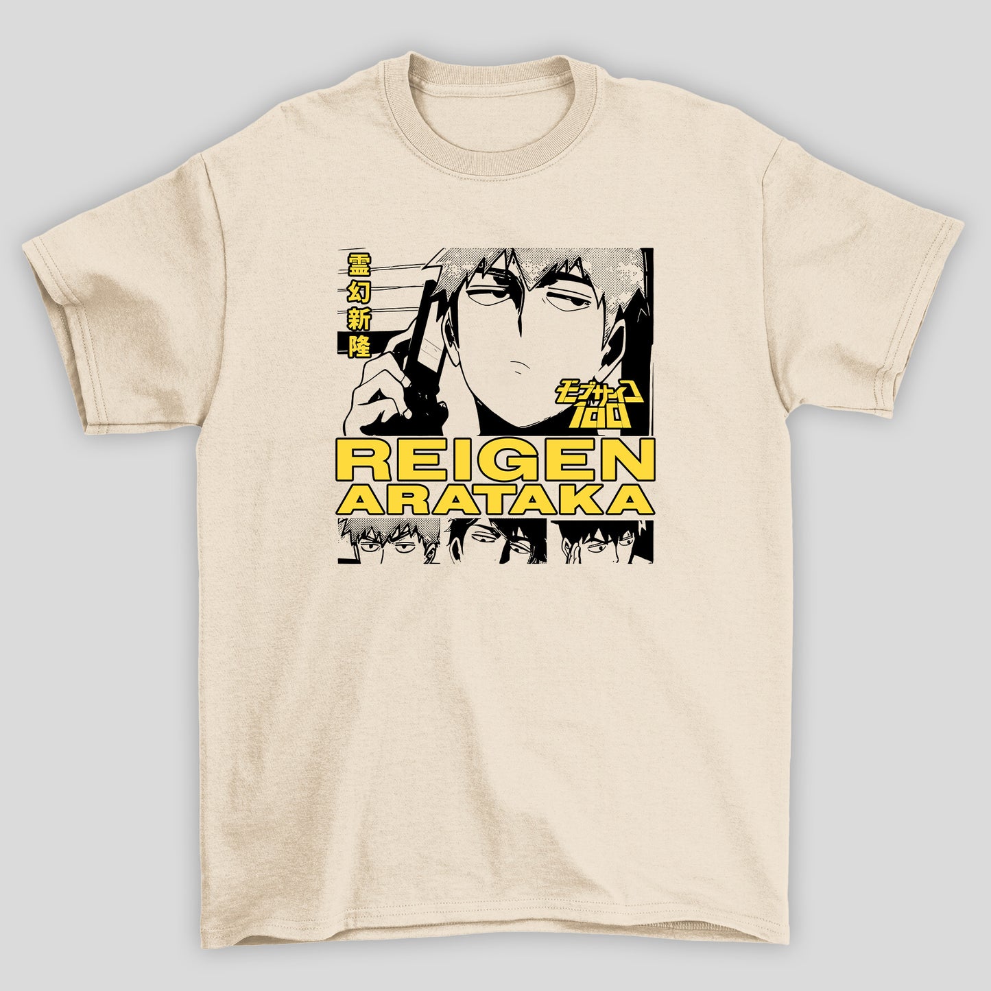 Camiseta Básica Unissex Reigen Arataka Mob Psycho 100