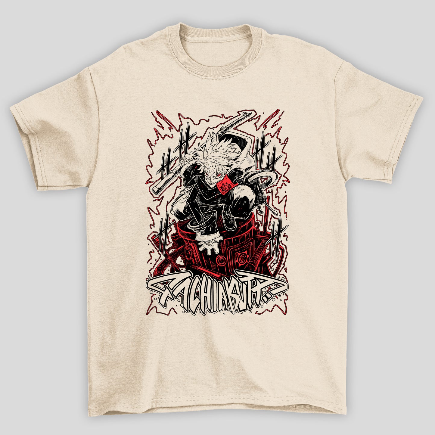 Camiseta Básica Unissex Rudo Cano Kanji Gachiakuta