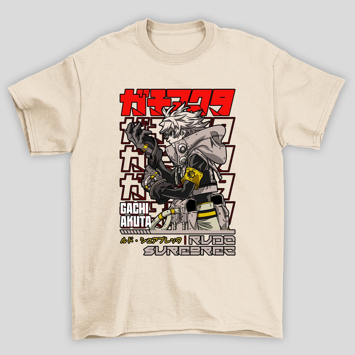 Camiseta Básica Unissex Rudo Sureberec Kanji Gachiakuta