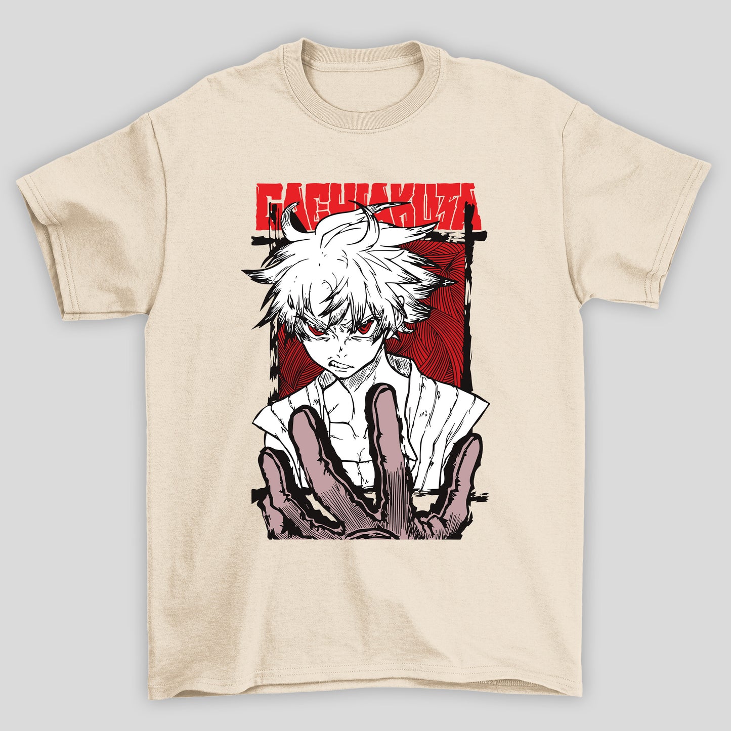 Camisetas Básicas Unissex Rudo Rosto Gachiakuta