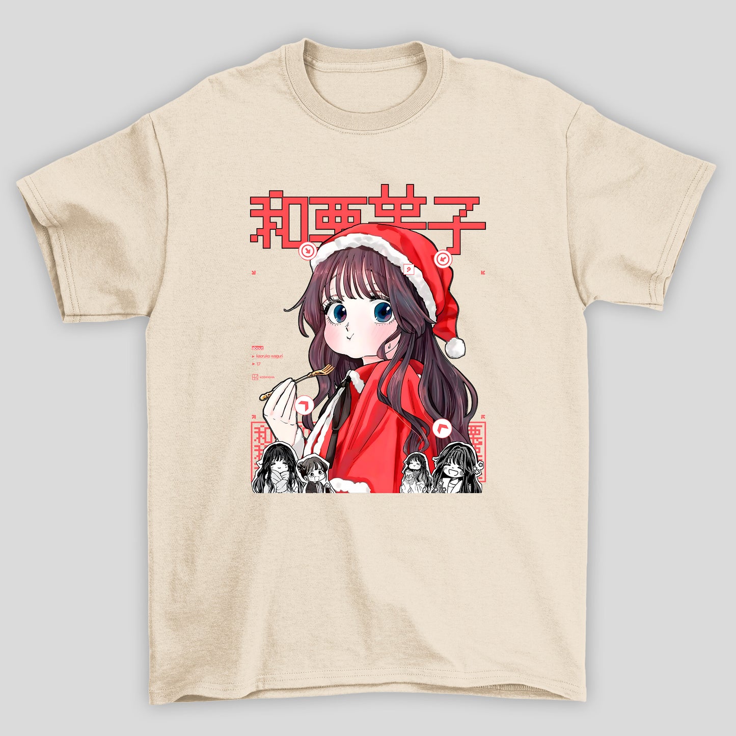 Camiseta Básica Unissex Kaoru Hana Waguri Comendo