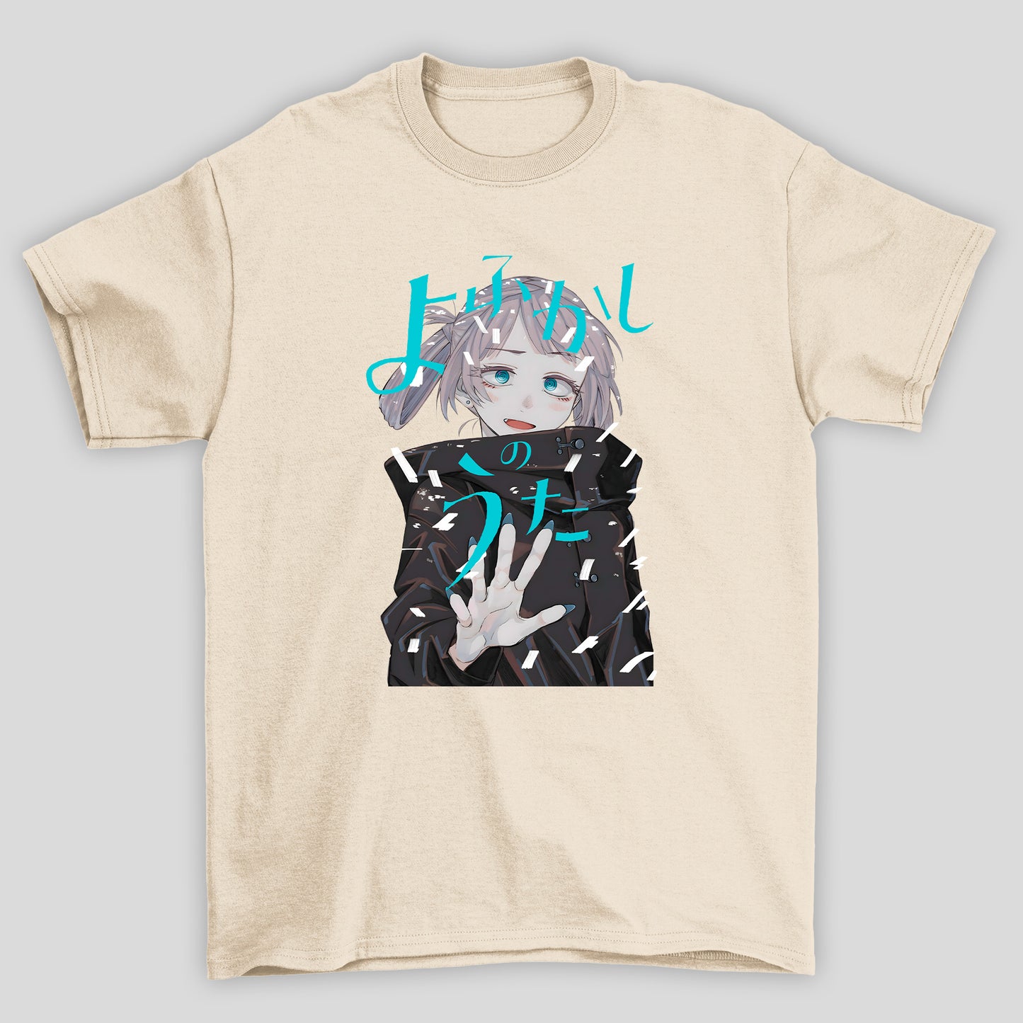 Camiseta Básica Unissex Yofukashi No Uta Nazuna Nanakusa Kanji Azul