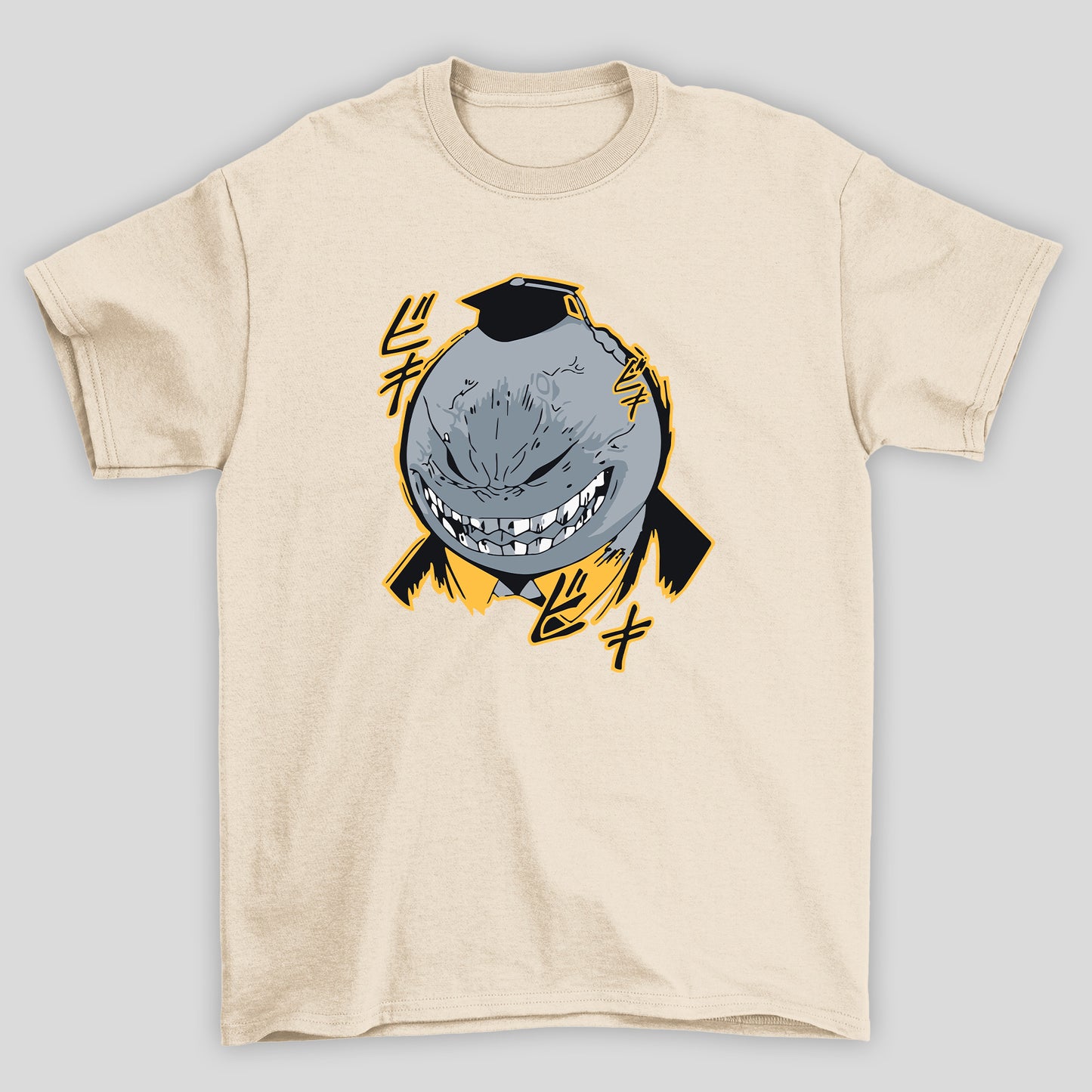 Camiseta Básica Unissex Koro Sensei 100% Rage Kanji