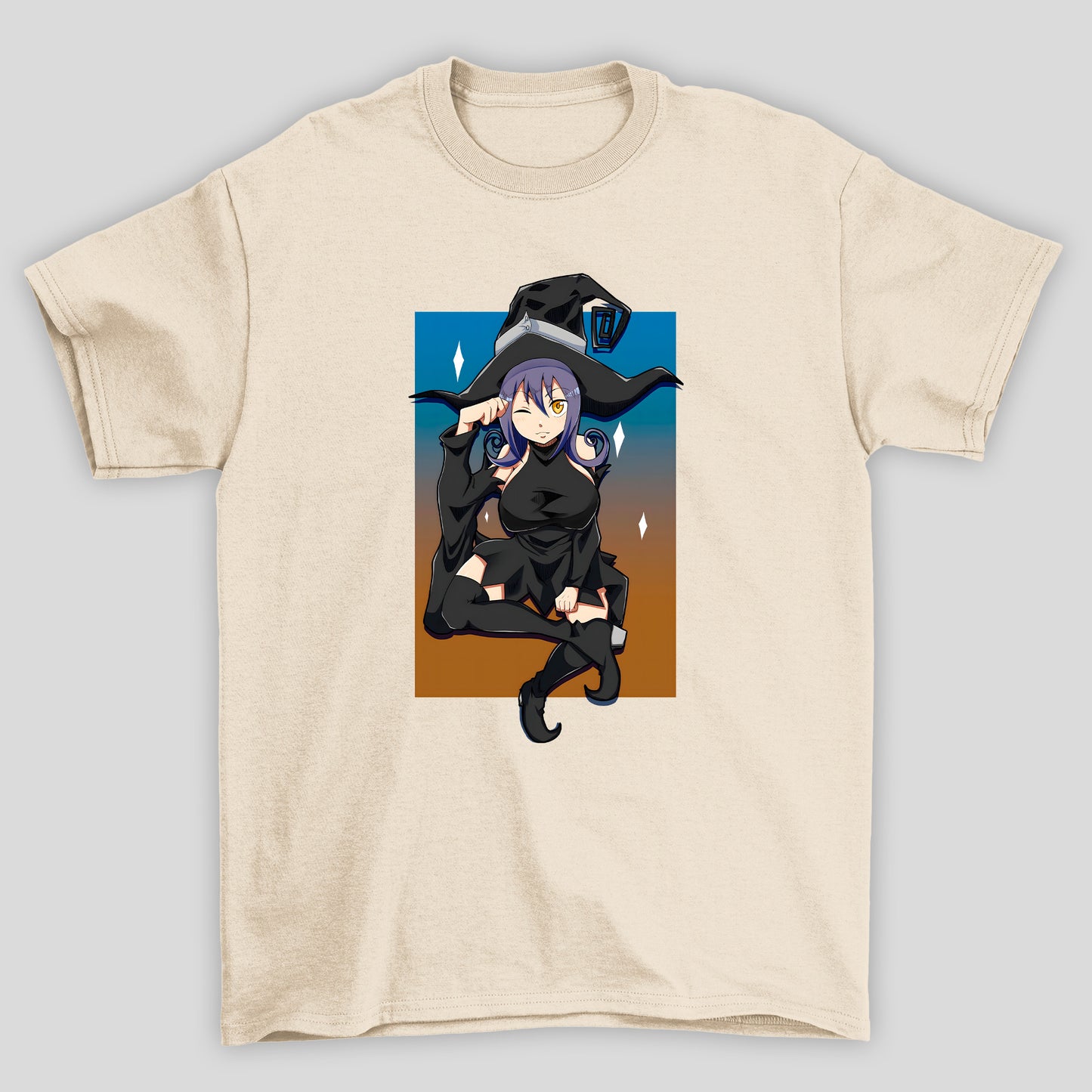 Camiseta Básica Unissex Soul Eater Bruxa Degrade