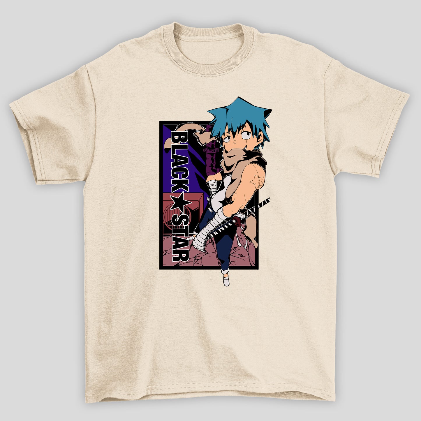 Camiseta Básica Unissex Soul Eater Black Star