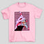 Camiseta Básica Unissex 001 Pink Evangelion