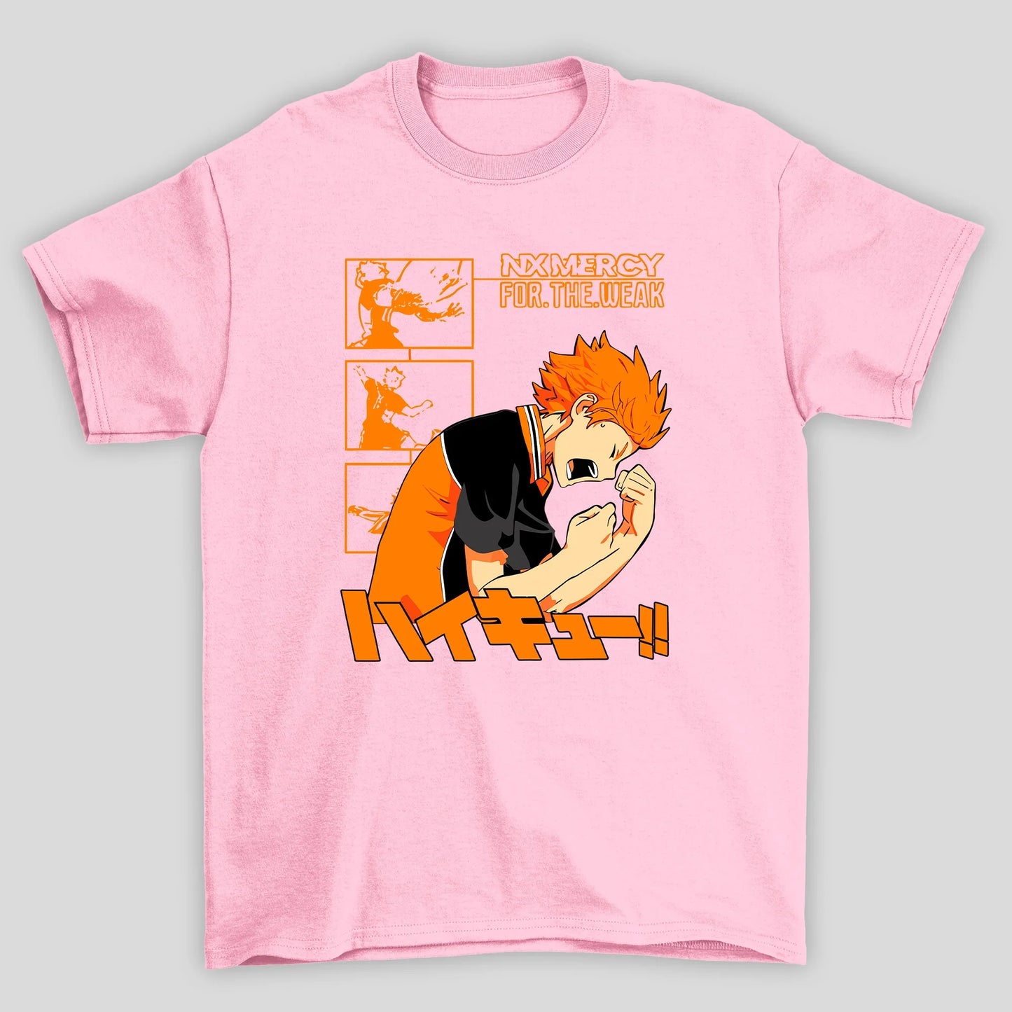 Camiseta Básica Unissex Hinata No Mercy Haikyuu