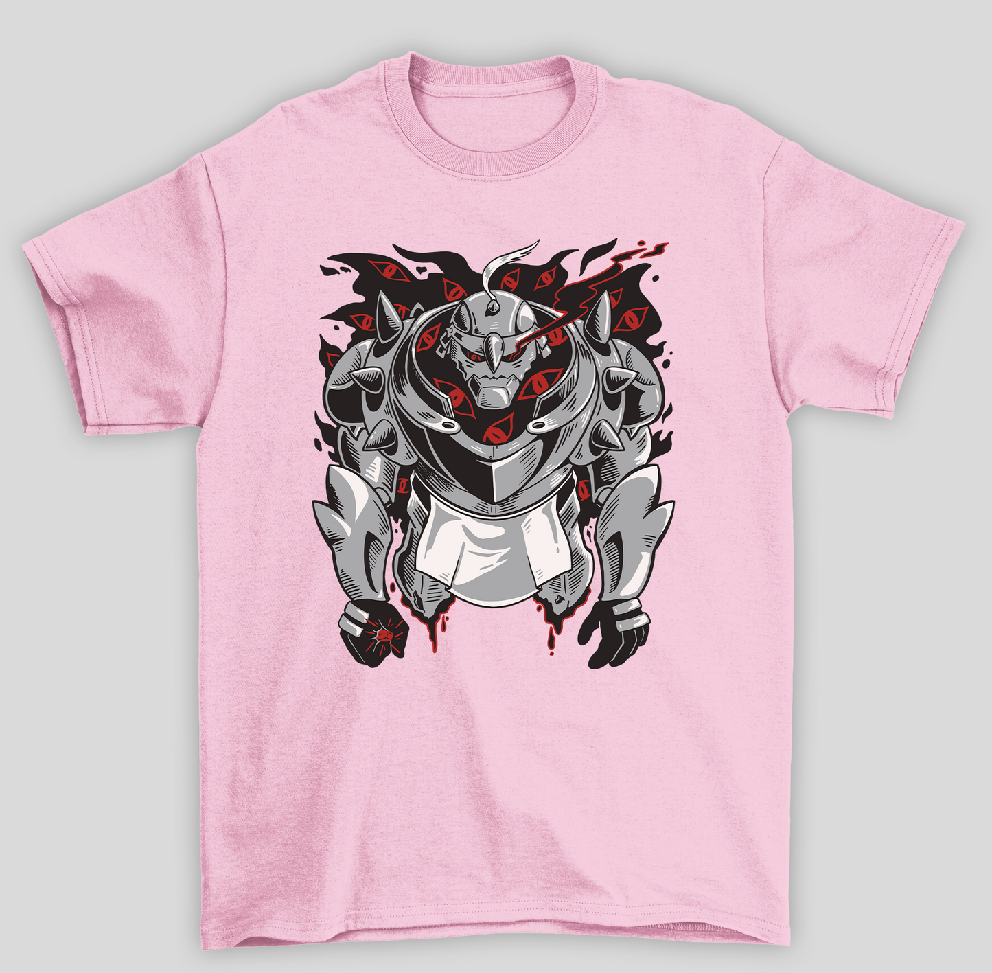 Camiseta Básica Unissex Fullmetal Alchemist Evil Alphonse