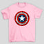 Camiseta Básica Unissex Capitão América Escudo