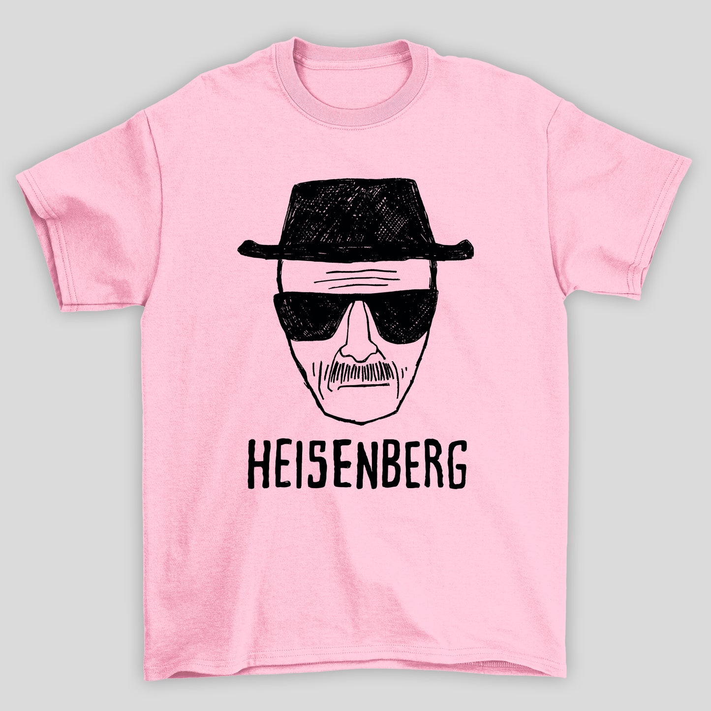 Camiseta Básica Unissex Breaking Bad Heisenberg Desenho Rosto