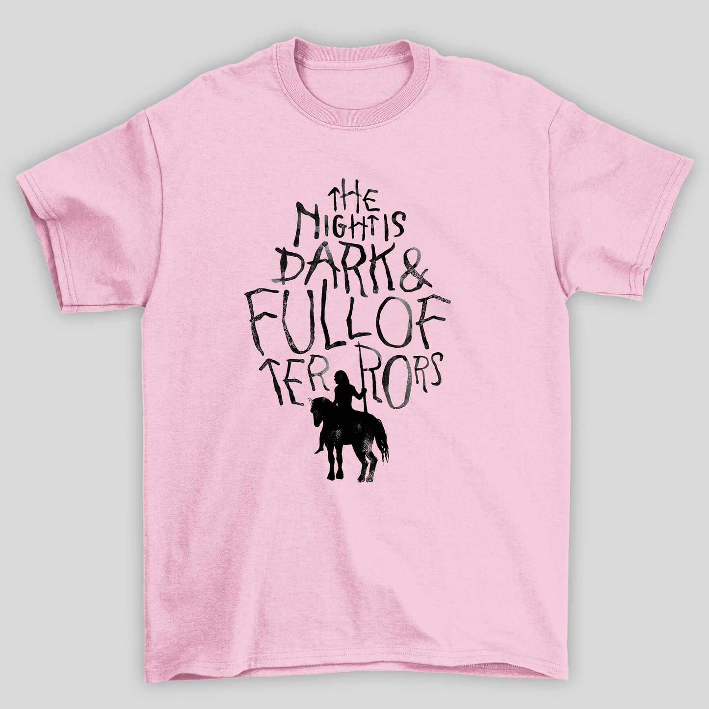 Camiseta Básica Unissex The Nightis Dark Game Of Thrones