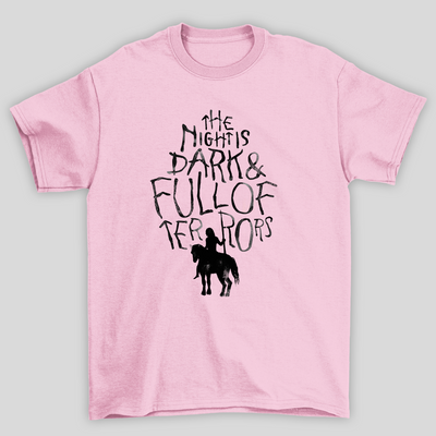 Camiseta Básica Unissex The Nightis Dark Game Of Thrones