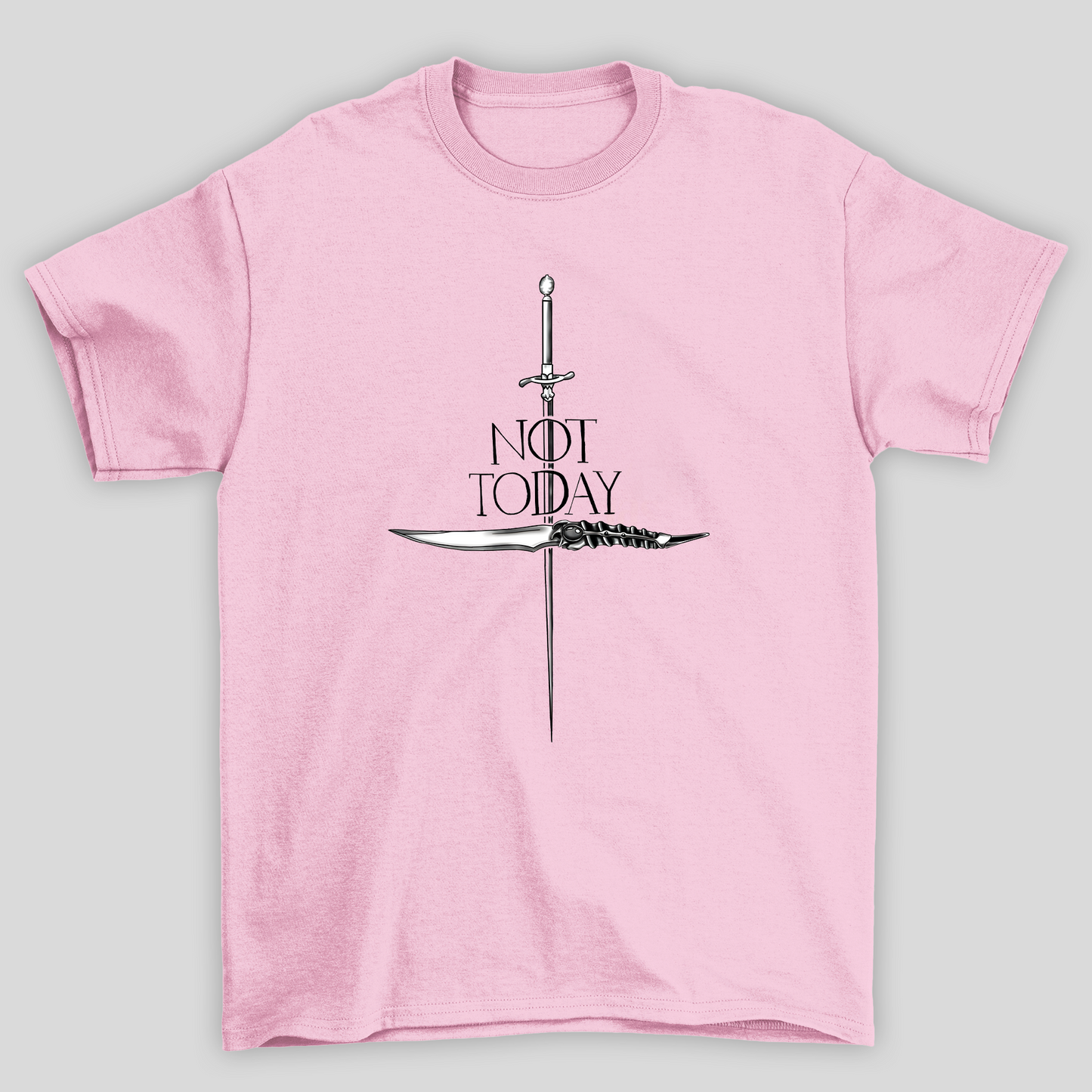 Camiseta Básica Unissex Not Today Espada Game Of Thrones
