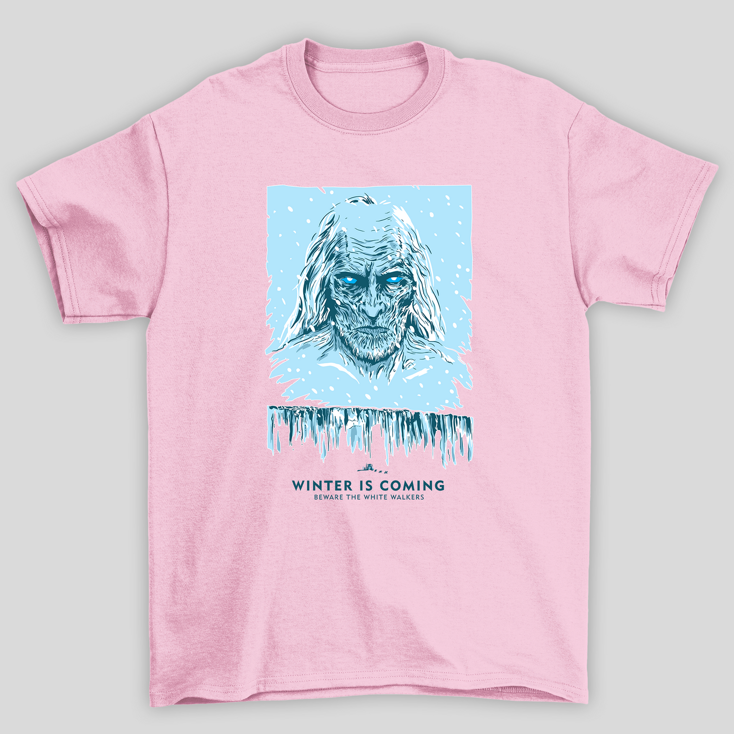 Camiseta Básica Unissex Winter Is Coming Homem Gelo Game Of Thrones