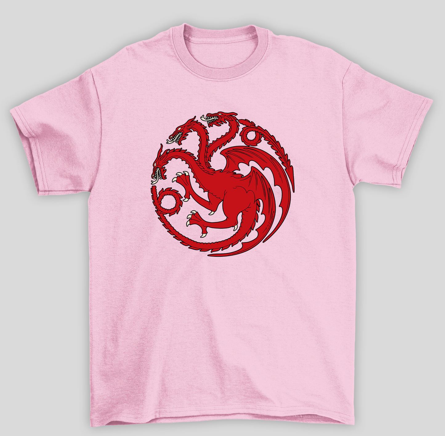 Camiseta Básica Unissex Brasão Targaryen Game Of Thrones