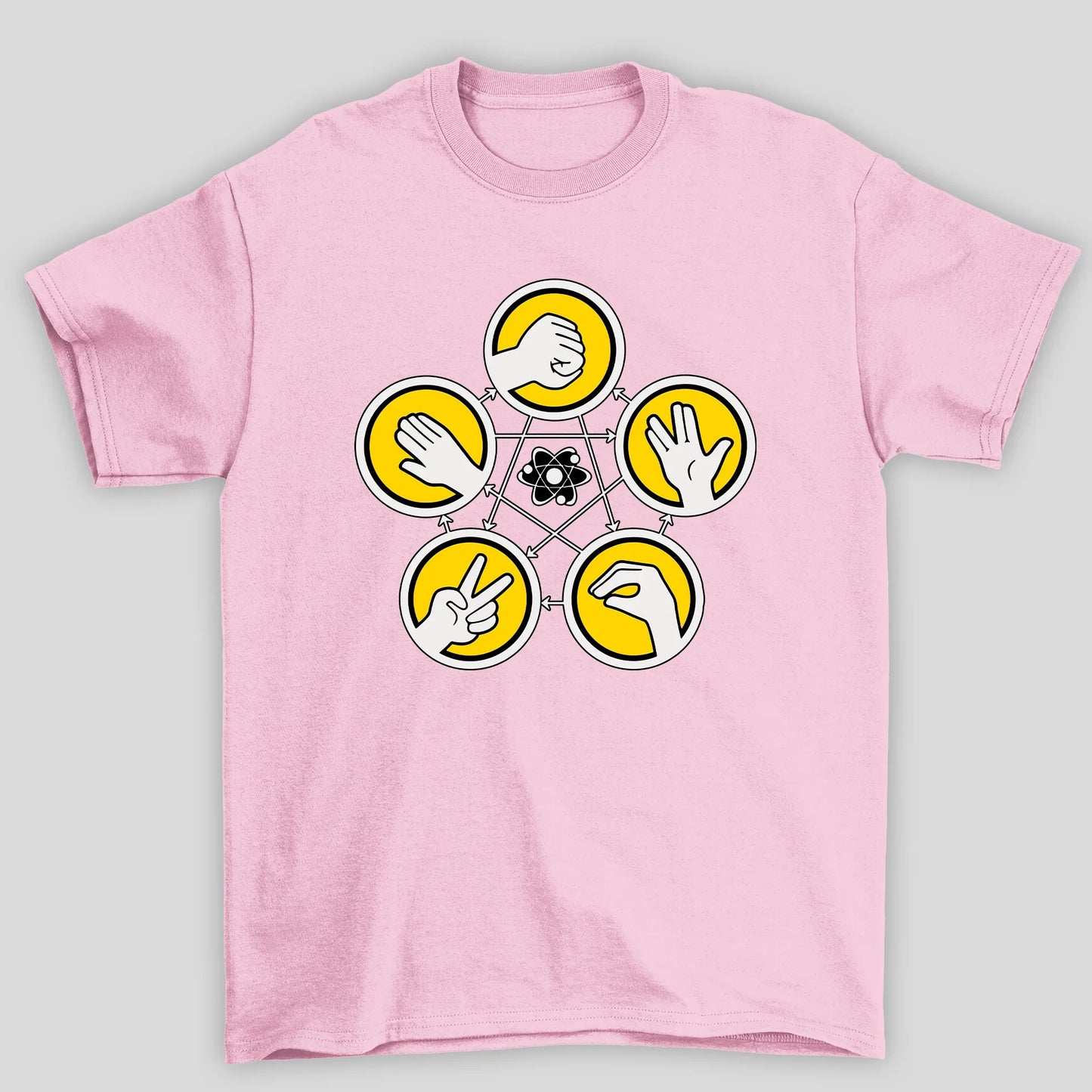 Camiseta Básica Unissex Pedra Papel Tesoura The Big Bang Theory