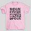 Camiseta Básica Unissex Rock Paper Scissors The Big Bang Theory