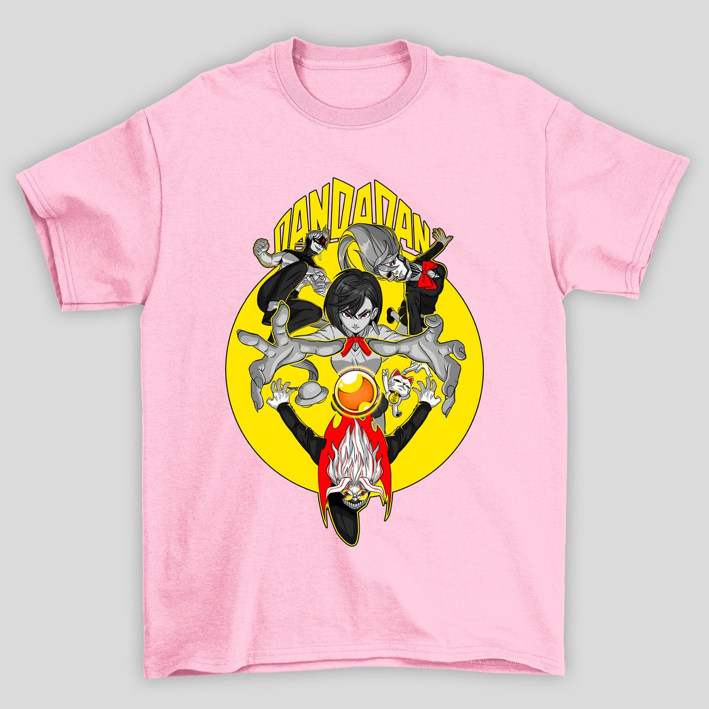 Camiseta Básica Unissex Dandadan Personagens Lua