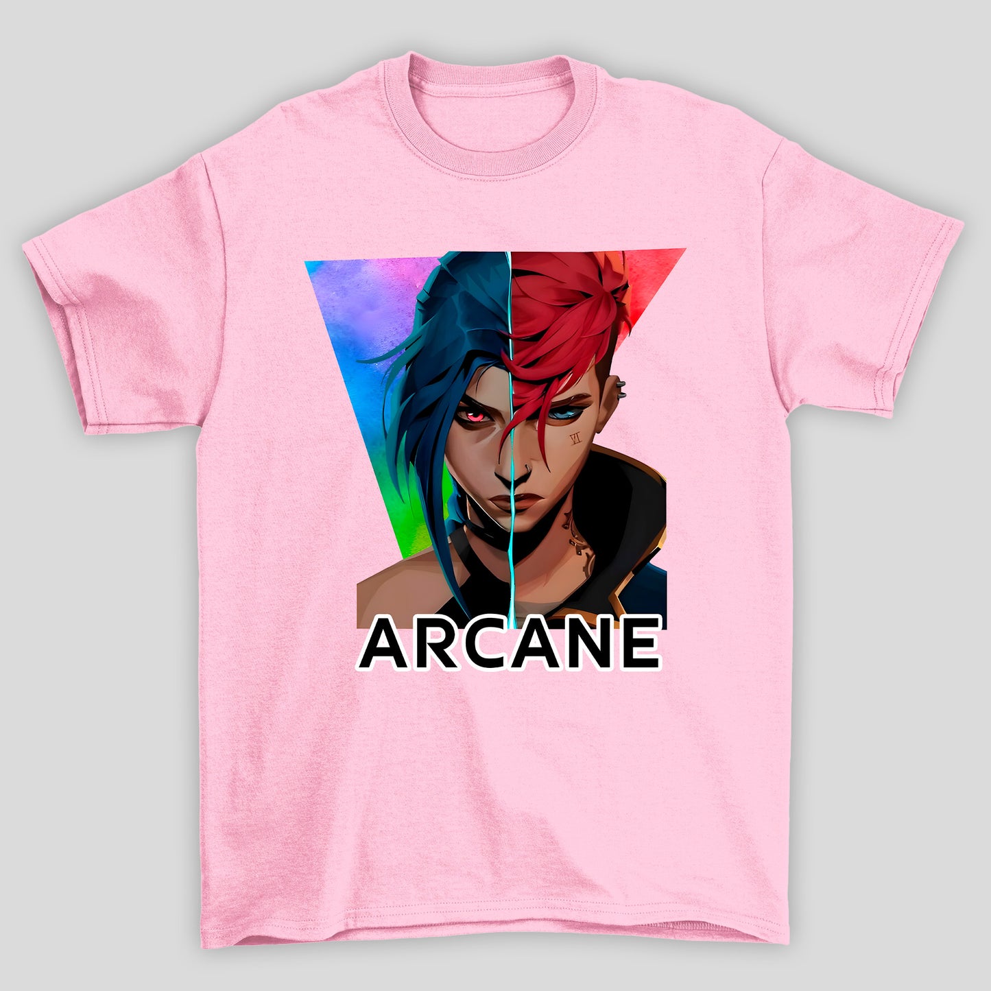 Camiseta Básica Unissex Arcane Jinx VI Rosto
