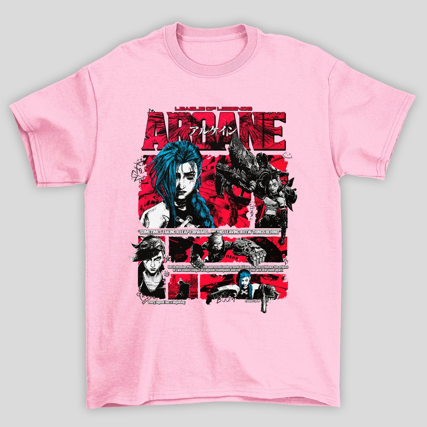Camiseta Básica Unissex Arcane Jinx VI LOL