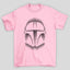 Camiseta Básica The Mandalorian Capacete Listras