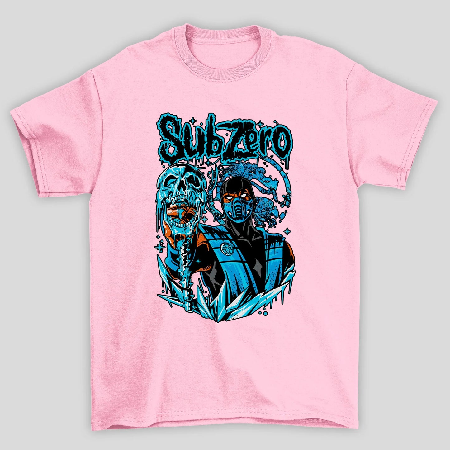 Camiseta Básica Unissex Mortal Kombat Ninja Subzero