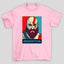 Camiseta Básica Unissex Kratos Rosto Art Pop  God Of War