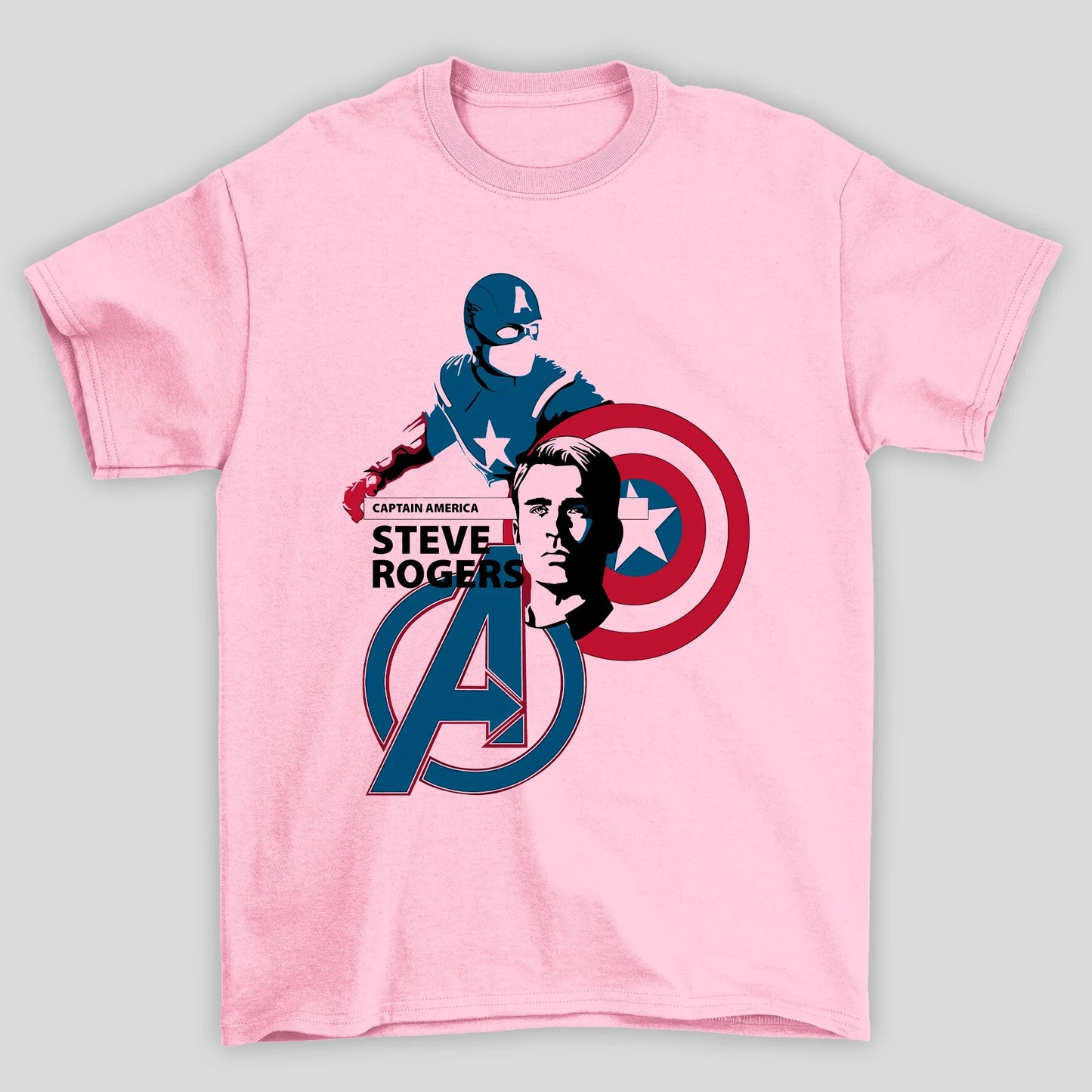 Camiseta Básica Unissex Silhueta Capitao America