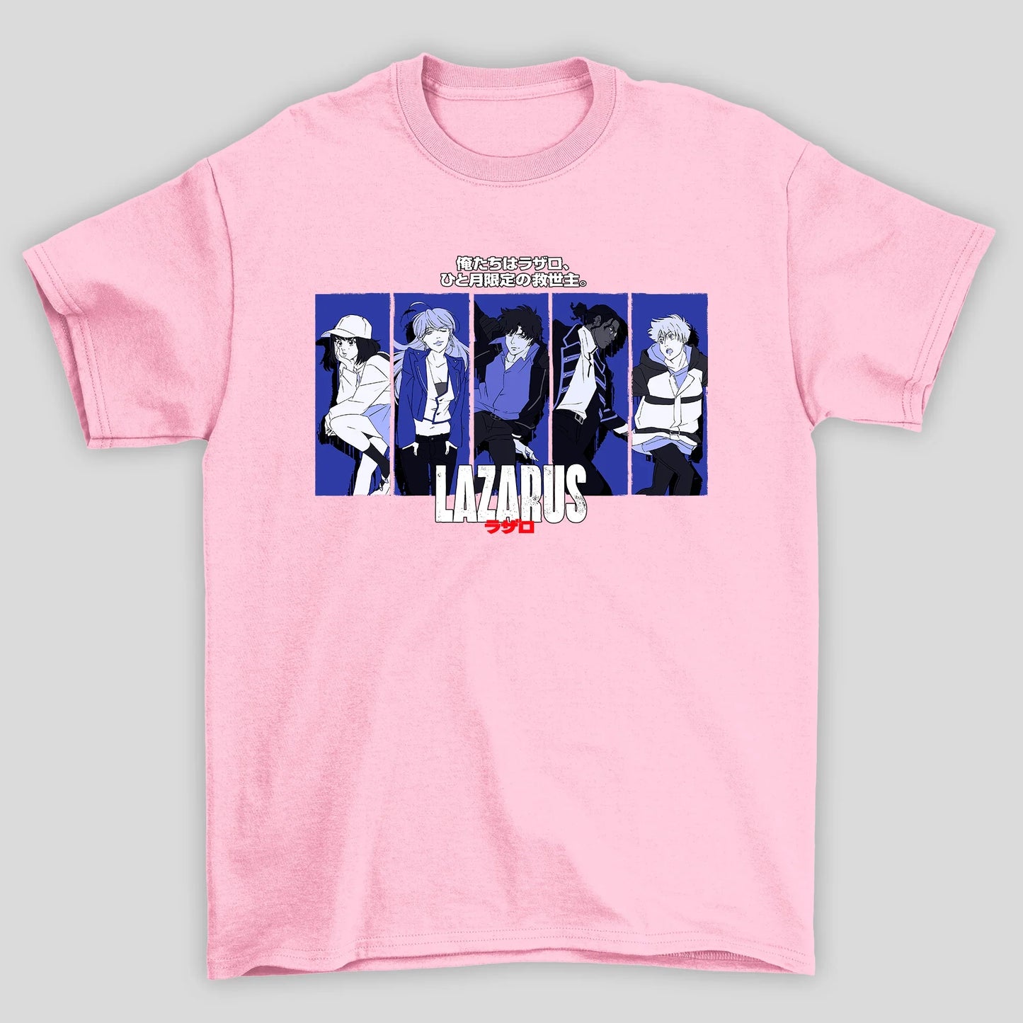 Camiseta Básica Unissex Personagens Roxo Kanji Lazarus
