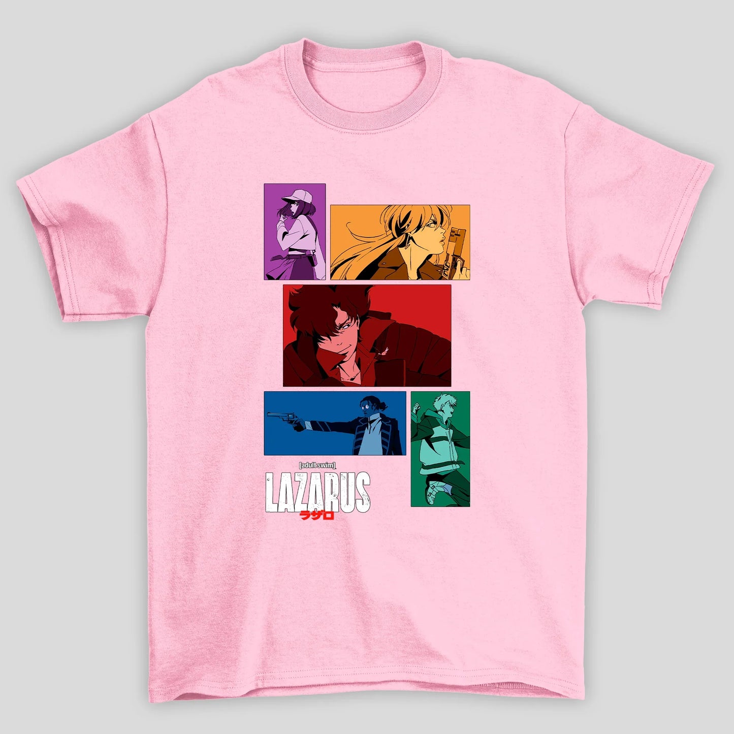 Camiseta Básica Unissex Personagens Quadrados Lazarus